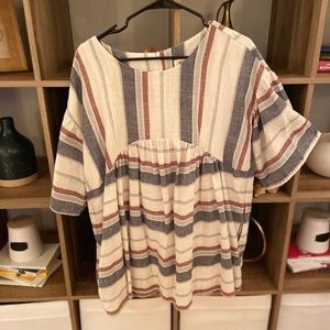 Listicle bell sleeve top
